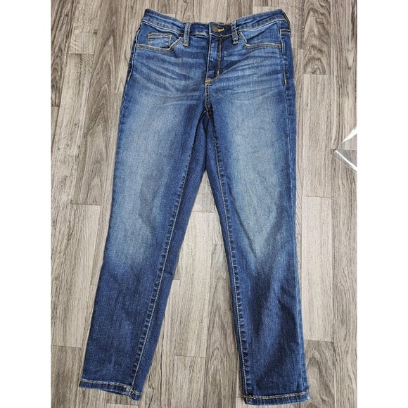 (3/$35) Universal Thread Jeans Womens 4/27R High Rise Skinny Crop Medium Wash - Picture 1 of 11